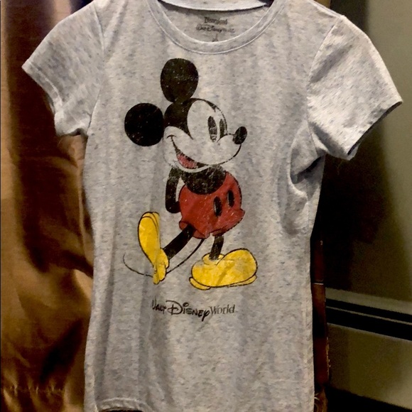 Mickey Mouse heather xl short sleeve fitted shirt - Picture 1 of 6